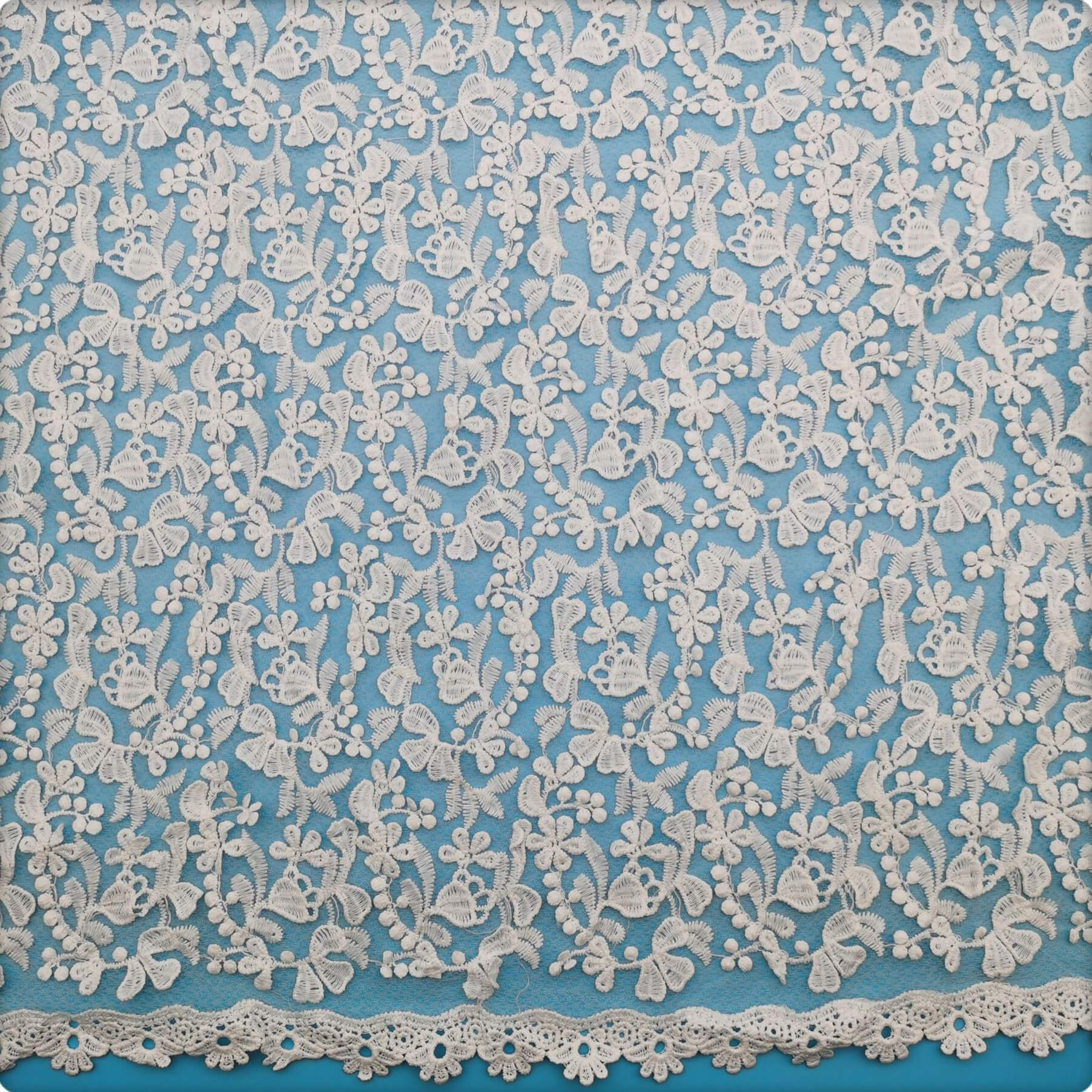 Lace Fabric Milk Silk Water Soluble Polyester for Apparel Wholesale Su 7